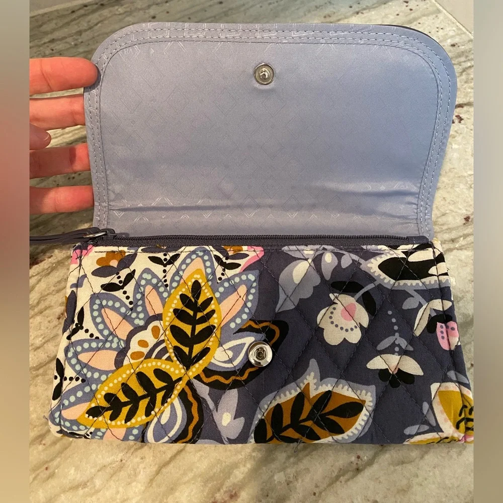 Vera Bradley Charmont Meadow Zip-Around Wallet - Picture 4 of 14